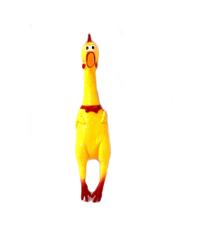 Large squawking rubber chicken