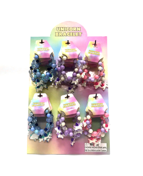 Unicorn & bead bracelet