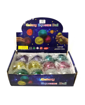 Galaxy Glitter Squish Ball