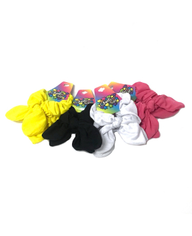 Cotton knit assorted hair scrunchies