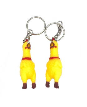 Squawking Chicken Keychain