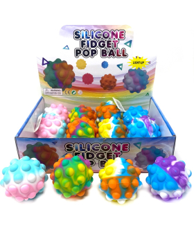 Light Up Pop Snap Bouncing Ball