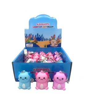 Light Up Axolotl Keychain