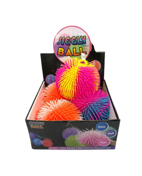 Giant Light-up Squishy Flashing Hairy two tone Jiggly Ball