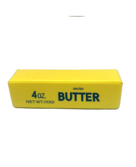 5" long Foam Squishy Stick of Butter