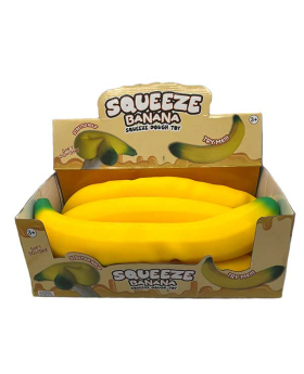 Jumbo Squeeze Dough Banana.  ( estimated arrival June 1)