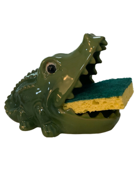 Gator ceramic sponge holder