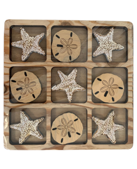 Wd Starfish/Sand Dollar Tic Tac Toe set