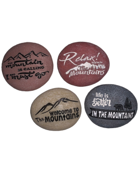 Special Price 4 Assorted Mountain theme resin stones