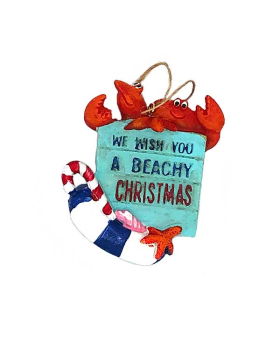Special Price Resin Crab and Lobster Beachy Christmas Ornament