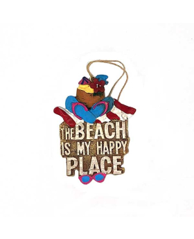 Special Price Resin The Beach is my Happy Place Ornament