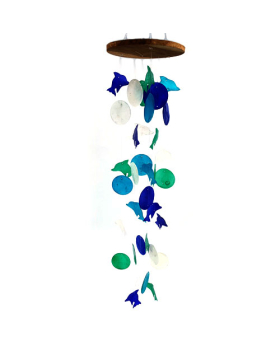 Dolphin round Capiz Chime