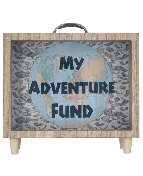 Special Price Wood MY Adventure Fund Suitcase Bank