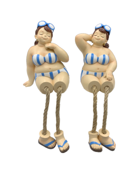 Special Price 2 Assorted Chubby Bathing Beauties w/Dangle Legs