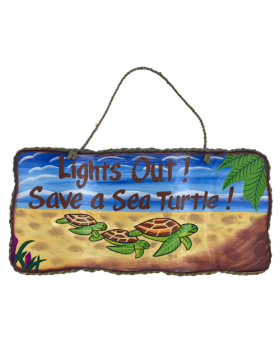Special Price Wood Lights Out / Save Turtles