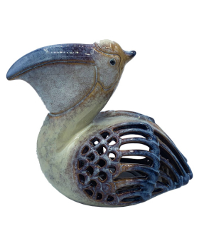 Ceramic Pelican Candle Holder 