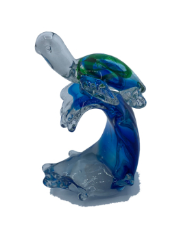 Glass Sea Turtle on wave