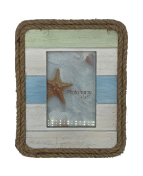 Special Price Wood and Rope 4x6 picture Frame