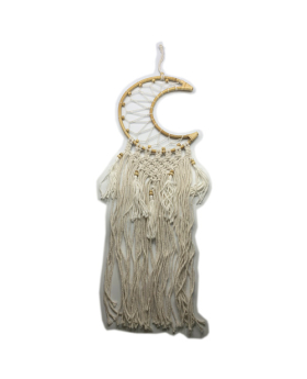 White Crescent Moon Dreamcatcher