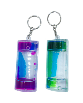 2 Assorted Liquid Timer Keychain