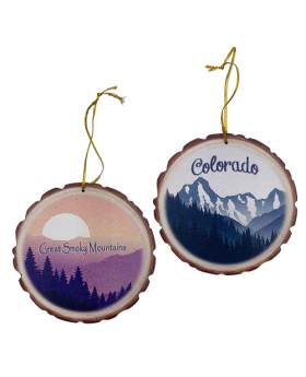 Slice of Wood Ornament