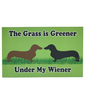 Wood Grass is Greener/Weiner Dog Sign