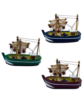Closeout 3 Assorted small Wood Trawlers