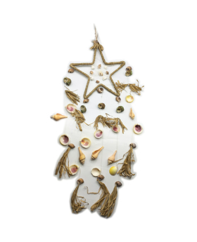 Seashell and Palm Star Dream Catcher