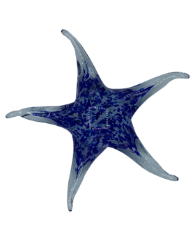 Glass Blue dotted Starfish