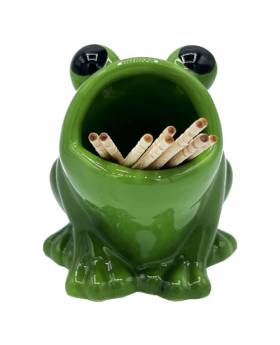 Ceramic Frog Toothpick holder