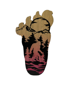  Special Price Wood Bigfoot foot shaped Plaque