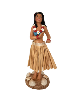 Resin Dancing Hula Girl Figure