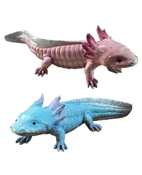 2 Asst Resin Axolotl Figures