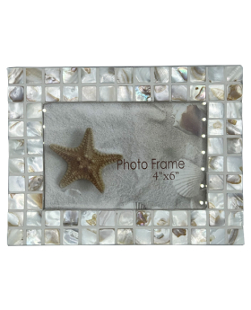 Mother of Pearl decorated 4x6 Photo Frame