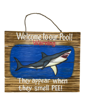 Special Price Wood Welcome/Pool Shark Sign