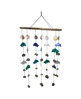 Mixed Shells and Capiz Dolphin Chime