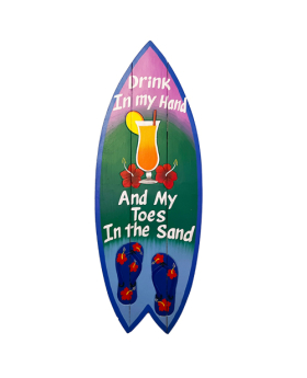 Special Price Wood-Drink in my Hand Surfboard Sign