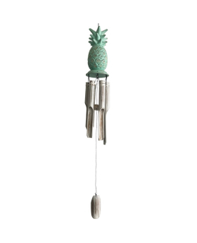 Bamboo Chime with Green Pineapple Top