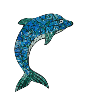 Mosaic Dolphin Plaque