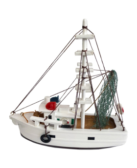 Medium Wood Shrimp Boat