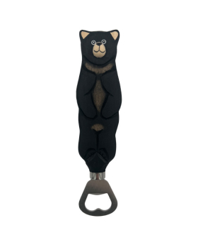 Wooden Black Bear Bottle Opener