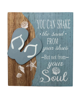 Wood Sandals/Soul plaque