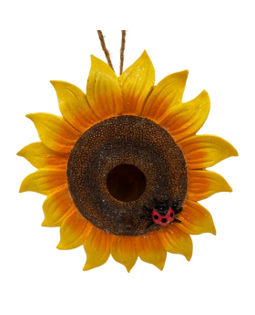 Resin Sun Flower Bird House