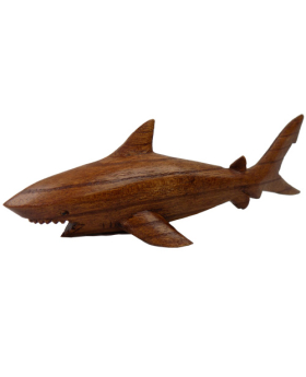 Small wood Shark figure