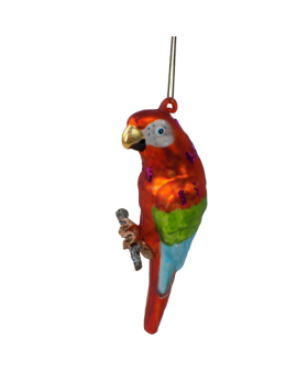 Special Price Blown Glass Parrot Christmas Ornament