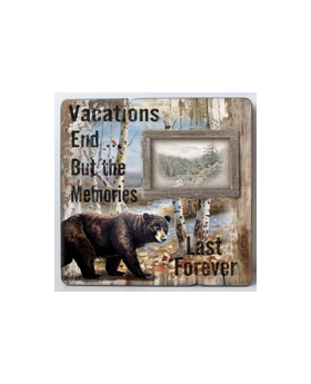 Special Price Vacations End / Memories Forever Bear picture frame