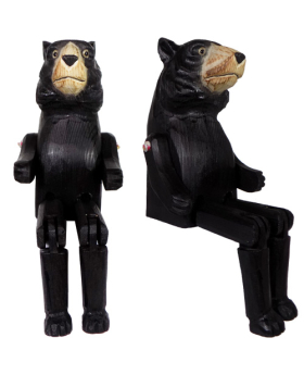 Special Price Wood black Bear shelf figure