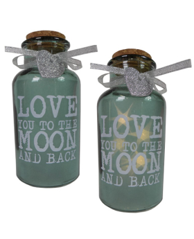 Special Price Love you to the Moon and back Jar Lantern