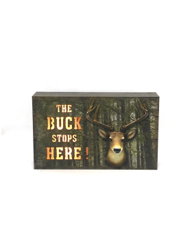 Special Price The Buck Stops Here / Deer LED Sign