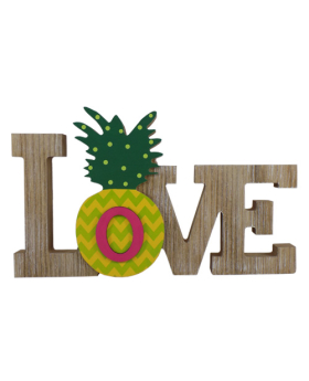 Special Price Wood word sign - Love/ Pineapple